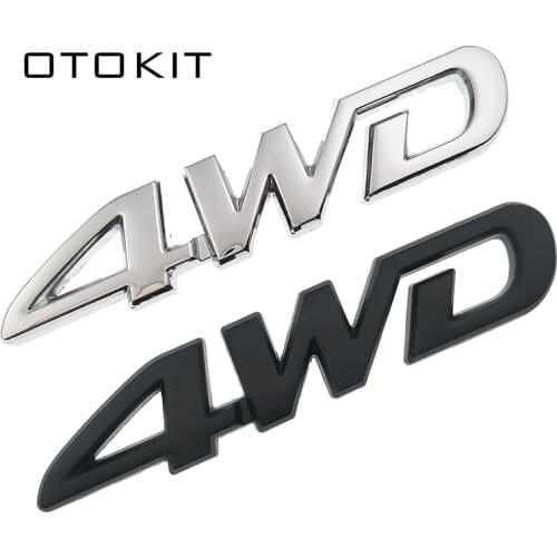 4WD Metal Sticker 3D Chrome Emblem 4X4 Badge Decal Car Styling for Honda CRV Accord Civic Suzuki Grand Vitara Swift SX4 Sticker