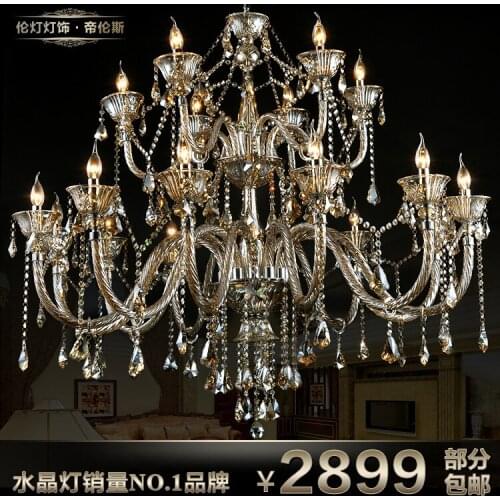 Fashion distinguished luxury bedroom crystal large pendant light x08