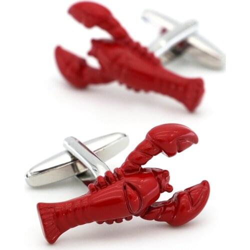Mens Lobster Cuff Link Copper Material Red Color