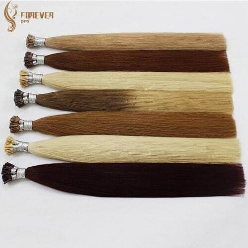 I Tip Remy Human Hair Extensions Pre Bonded Stick Tip Extensions Ash Blonde 22 Inch 1g Per Strand 50 Strands Forever pro Hair