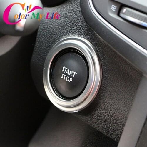 Stainless Steel Car Ignition Key Decorative Ring Key Switch Coil Sticker for Renault Koleos Samsung QM6 2016 - 2018 Accessories