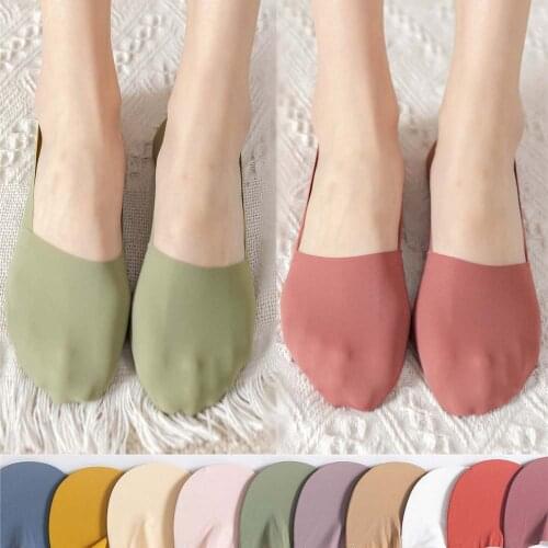 1 Pairs Fashion Women Girls Summer Socks Style Short Sock Antiskid Invisible Ankle Boat Socks 2021 Sox Sock Slippers
