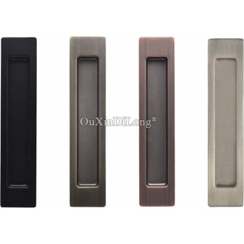 Brand New 1Pair Recessed Sliding Door Handles Invisible Hidden Barn Door Pulls Handles Wooden Door Push / Pull Handles 4 Colors