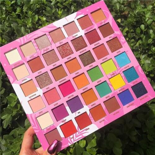 42 Color Shimmer Matte Glitter Eye Shadow Palette Colorful Neon Metallic Eyeshadow Pallete Pigmented Makeup Palette Cosmetic
