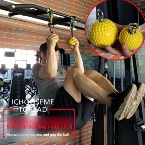 A pair of wrist ball pull-ups solid grip ball fitness equipment training finger ball wholesale grip ball fitness equipment 97mm