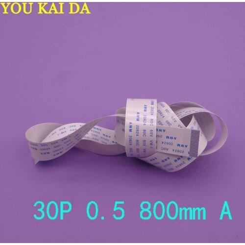 2 pcs 0.5mm Pitch 800MM Length Reverse Direction FFC FPC TTL Ribbon Flat Cable 30 PIN New Flex For Camera Touchpad Mouse Pad