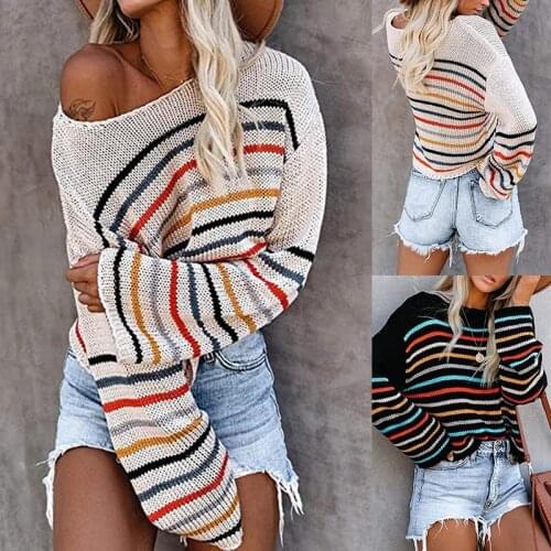Women Sweaters Knitted Hole Pullovers Turtleneck Clothes 2021 Autumn New Loose Fashion Ladies Tops