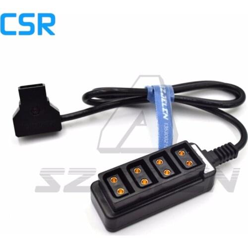 DTAP plug power out to 4 D-tap splitter Cable, D-tap fourway splitter