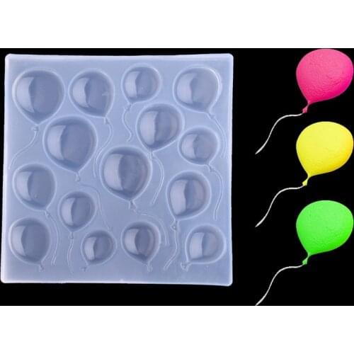 1pc Balloon Crystal Silicone Mold Transparent High Mirror uv glue Liquid Silicone mold for DIY Jewelry Making Accessories