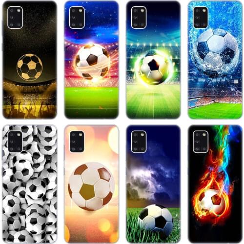 Football Soccer ball Soft Case for Samsung Galaxy A02 A10 A11 A12 A20 A20E A21 S A22 A30 A31 A32 A01 Core Silicone Cover