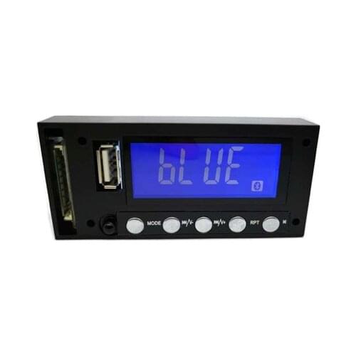 Blue Screen Stereo Output Bluetooth Mixer Audio Car MP3 Decoder Board 7-16v AC and DC dual