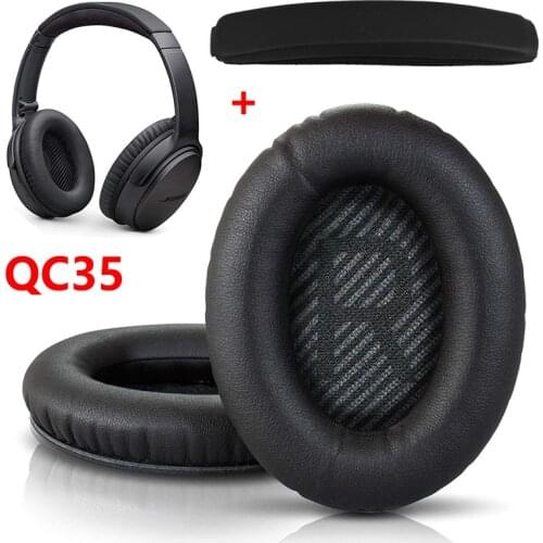 Replacement Ear pads Cushion Earmuffs Earpads with Headband For BOSE QC35 for QuietComfort 35 & 35 ii Headphones