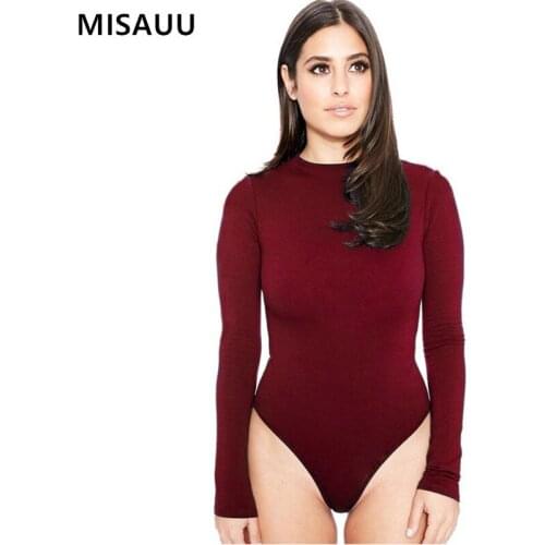 Sexy Soft Long Sleeve Slim Jumpsuit Bodysuits Womens White Bottoming Bodycon Bodysuit Romper Suit Black Jumper body mujer