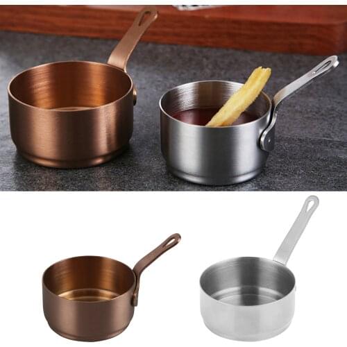 Stainless Steel Sauce Pan with Long Handle BBQ Sauce for Ketchup Kitchen