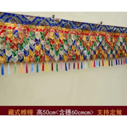 500cm long Wholesale Buddhist supply Buddhism HOME Temple buddha hall Wall enclosure Deco Enclosing Tapestry draperies curtain