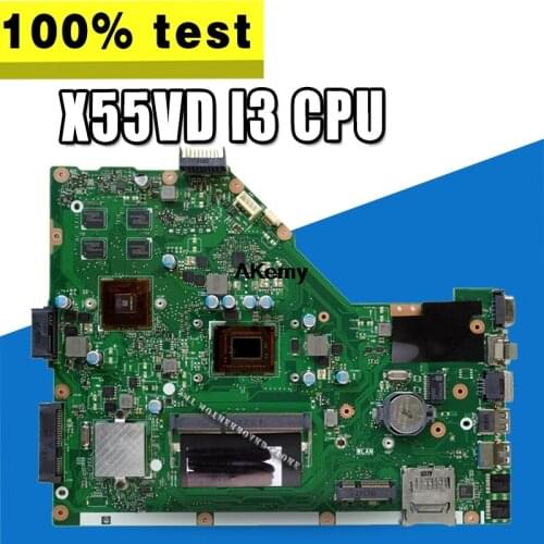 X55VD Motherboard i3-4G For Asus X55VDR X55V X55C laptop Motherboard X55VD Mainboard X55VD Motherboard test 100% OK