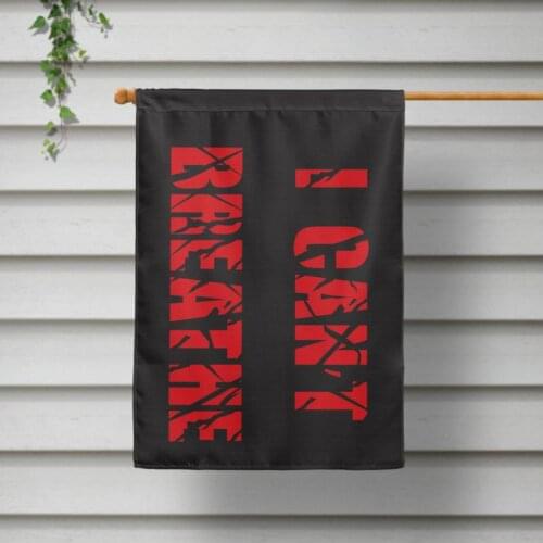 I Can't Breathe Black Lives Matter Flag Human Rights Flag Pride Peace Courtyard Flag Hanging Flag