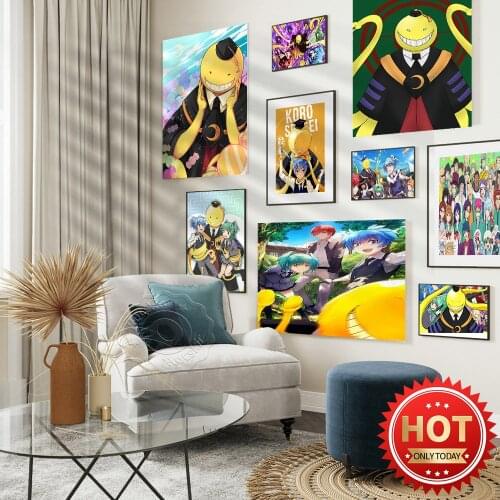 Japanese Anime Ansatsu KyōShitsu: Sotsugyō-Hen Wall Picture, Koro-Sensei Art Prints, Kids Room Wall Decor, Gift Wall Stickers