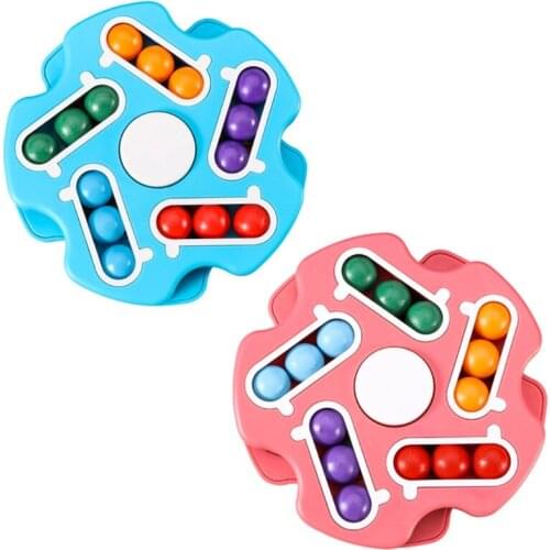 1Set Brain Developmental 3D Puzzle Toy Bean Puzzles for Baby Toddlers Puzzle Cube Educational Beans Toy