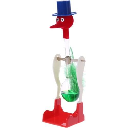 1Pc Non-Stop Liquid Glass Drinking Lucky Bird Duck Desk Toy Perpetual Motion New