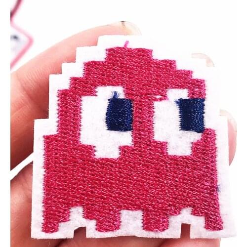 10Pcs/set Cartoon Game Embroidery Sticker Children For Clothing DIY Iron On Patches Kids On Bag Custom Badge Accessories