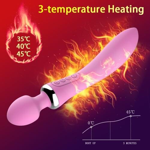 12 Speeds Powerful Dual Head Big Vibrators for Women Magic Wand Body Massager Sex Toys For Woman Clitoris Anal Stimulate Product