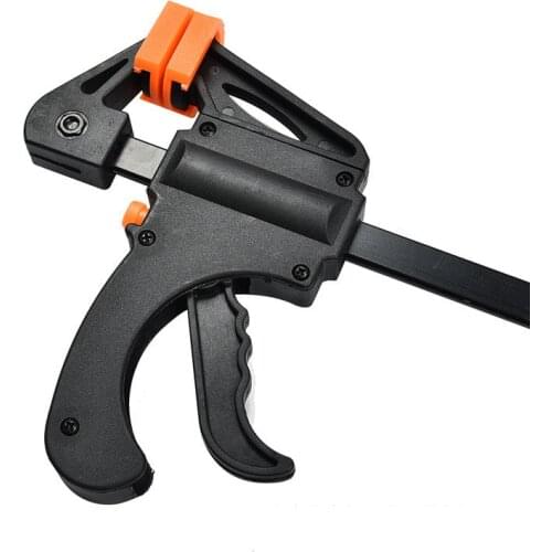 4 inch 3/4/5pcs Woodworking Bar F Clamp Clip Hard Grip Quick Ratchet Release DIY Carpentry Hand Vise Tool