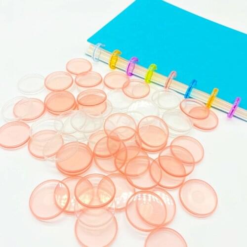 50pcs 32mm Mushroom Disc Binding Discbound Planner Notebook Binder Discbound Notebook Binding Discs Fajas Binders Plastic Rings