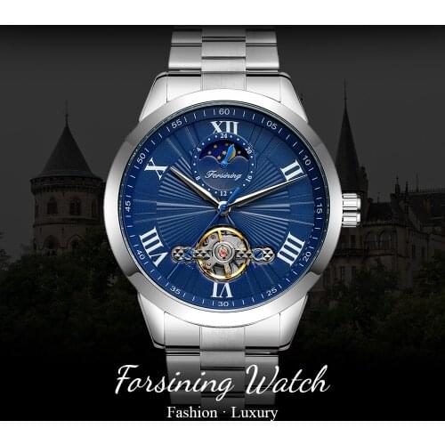 2021 New Forsining Tourbillon Design Automatic Mechanical Mens Watches Fashion Casual Waterproof Business Man Clock Relogio