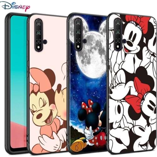 Black Soft Cover LOVE Mickey And Minne For Huawei Nova 8 7 6 SE 5T 7i 5i 5Z 5 4 4E 3 3i 3E 2i Pro Phone Case