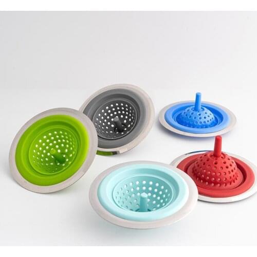 Kitchen stainless steel deodorant and anti-clogging floor drain Silicone portable bounce floor drain Wash basin sink filter