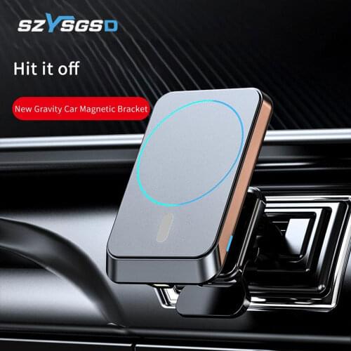 For iPhone 12 Pro Max 12 Mini Fast Charging 15W Magsafing Car Wireless Charger Mount Magnet Adsorbable Phone Car Holder charger