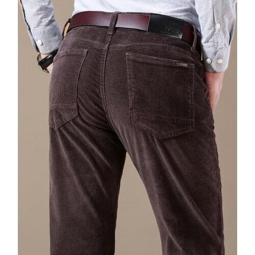 MDNSUPSTAR Men's Corduroy Trousers