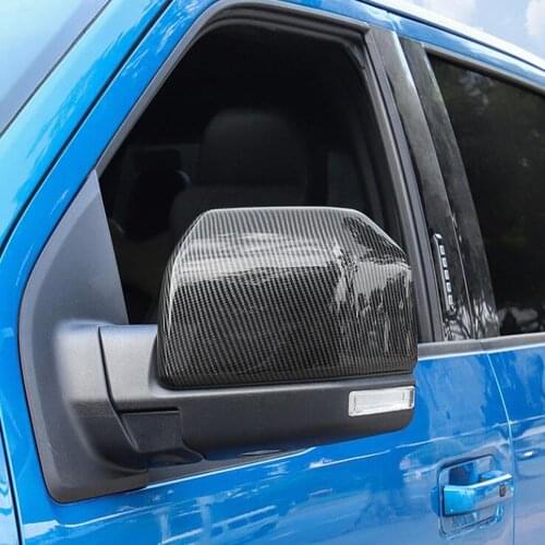 For Ford Raptor F150 2017 2018 2019 2020 ABS Carbon Fiber Color Side Door Side Mirror Overlay Cover Trim Accessories Car Styling