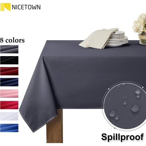 NICETOWN Table Running Waterproof Easy To Clean for Family Dinners or Parties for Indoor or Outdoor Parties Dust Resistant