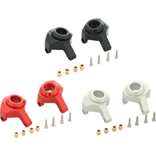 CNC Machined Steering Knuckles for Axial SCX24 90081 1:24 Scale RC Crawlers, Including Mounting Screws