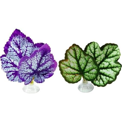 Betta Fish Leaf Pad with Suction Cup Hammock Simulating Habitat Realistic Resting Spot Fish Rest Bed Aquariums Tank Decoration