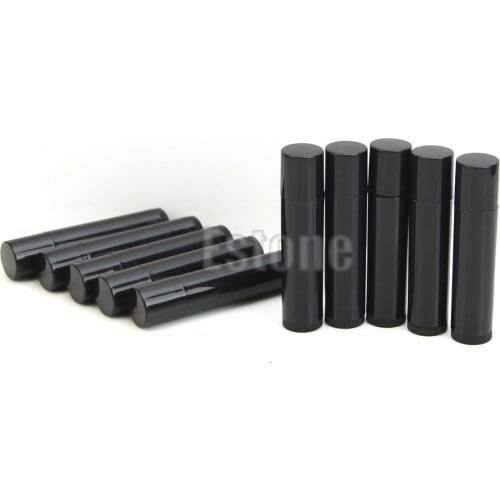 Drop Ship&Wholesale 50PCS 5ML Cosmetic Empty Chapstick Lip Gloss Lipstick Balm Tube + Cap Container Oct.29