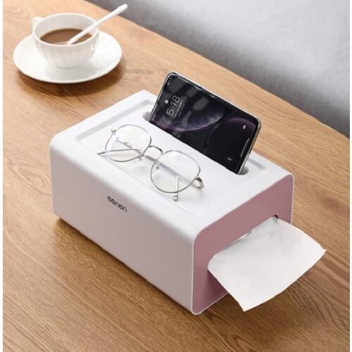 Desktop Tissue Box Towel Storage Napkin Case Organizer Makeup Box for Home Office Paper Holder