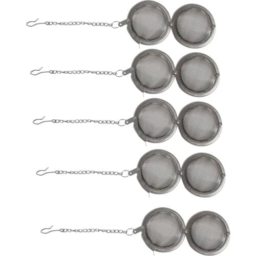 6 Piece Stainless Steel Mesh Tea Ball 2 Inch Tea Infuser Strainers Tea Strainer Filters Tea Interval Diffuser for Tea