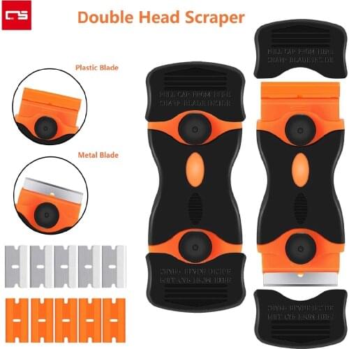 Scraper Razor Blade Auto Film Sticker Glue Ice Remover Squeegee Blades Cleaner Tool Knife for Window Glass Ceramic Home Car