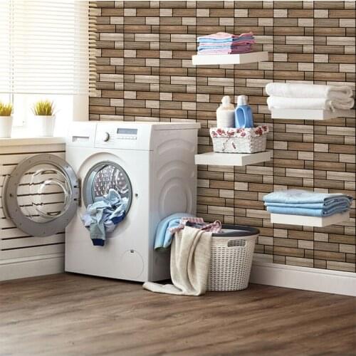 Vintage Brick Pattern Wallpaper PVC Self-adhesive Waterproof Wall Stickers 3d Bedroom Living Room Soft Pack House Decorations