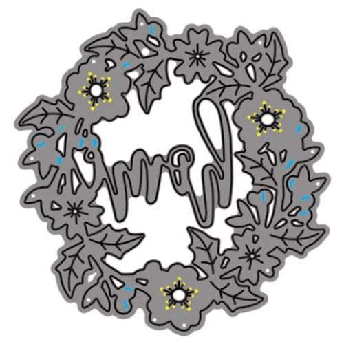 Cutting Dies Wreath Flowers For DIY Scrapbooking Embossing Album Paper Cards Dies 2021 New