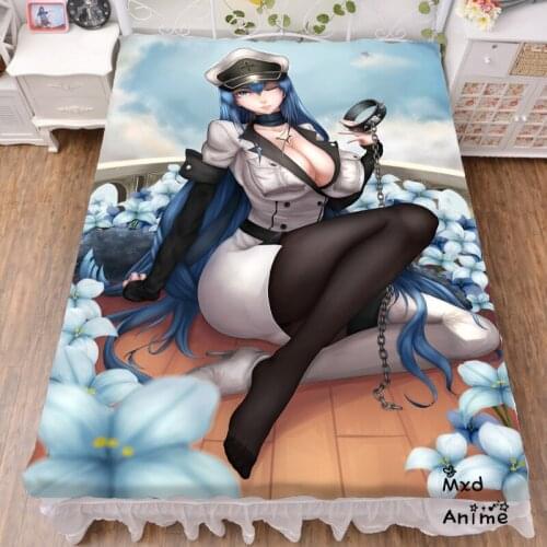 Japanese Anime Akame ga Kil Bed sheet Throw Blanket Bedding Coverlet Cosplay Gifts Flat Sheet