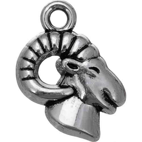 DIY jewelry sheepshead animal charm goat pendant bracelets & necklaces making for men or women