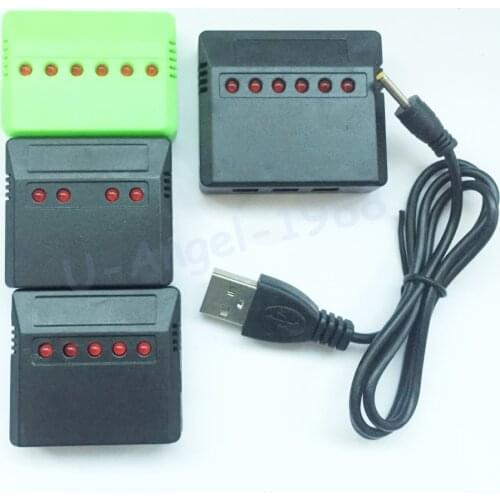1pcs Mini 4 Port 5 port 6 port Lipo Battery USB Charger For Syma X5C Hubsan H107 Wltoys RC UFO Quadcopter Helicopter