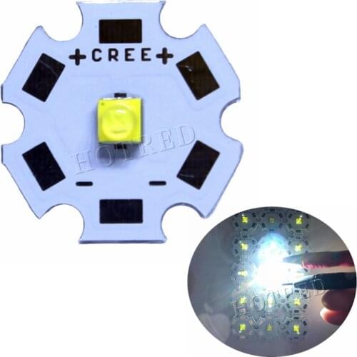 10pcs Cree XTE LED XT-E 1-5W LED Emitter Warm White 3000-3200K; Cold White 6500-7000K; Royal Blue 450-452nm LED with 20MM PCB