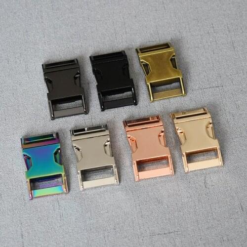 100 pcs/pack 25mm DIY Backpack Buckles Dog Collar Webbing Quick Release Metal Buckle Safety Clasp Outdoor Accessories