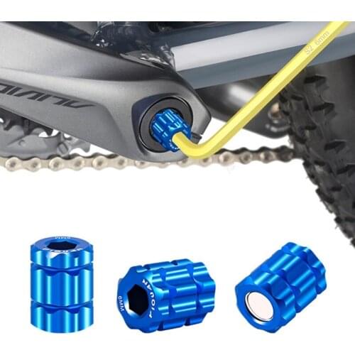 3 Colors Aluminum Alloy Bicycle Crank Remover Crank Arm Adjustment Cap Bike Removing Tool Wholesale Dropshipping