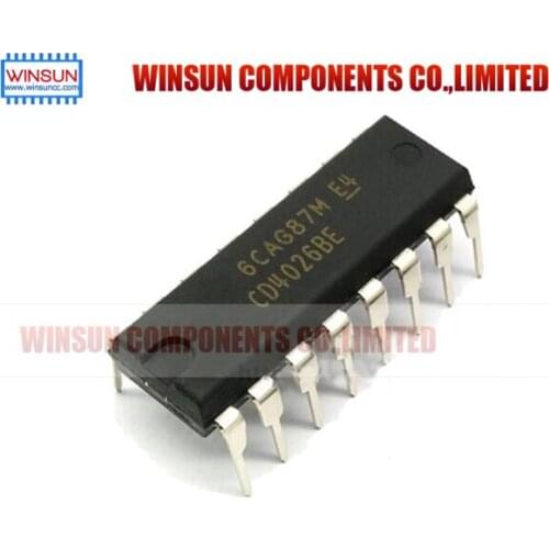 50PCS CD4026BE DIP CD4026 DIP16 new and original